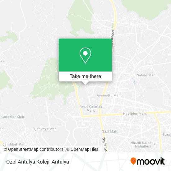 Ozel Antalya Kolejı map