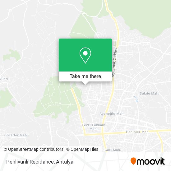 Pehlivanlı Recidance map