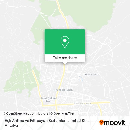 Eşli Arıtma ve Filtrasyon Sistemleri Limited Şti. map