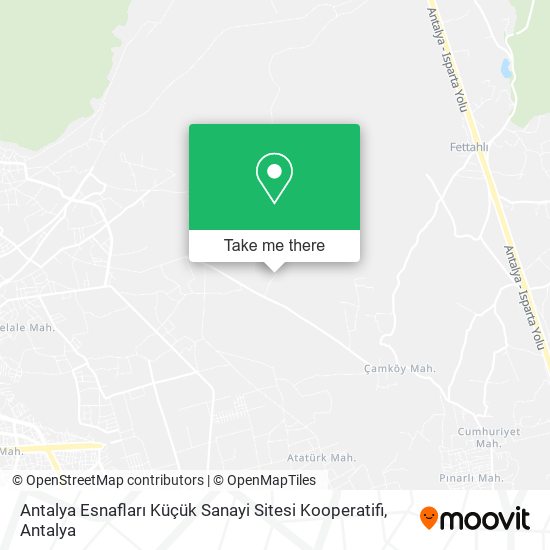 Antalya Esnafları Küçük Sanayi Sitesi Kooperatifi map