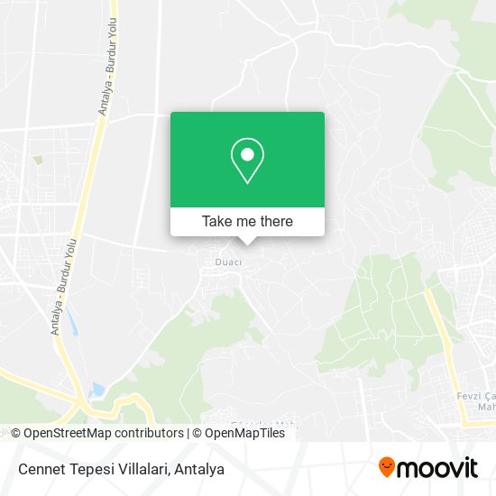 Cennet Tepesi Villalari map