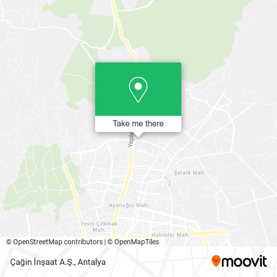 Çağin İnşaat A.Ş. map