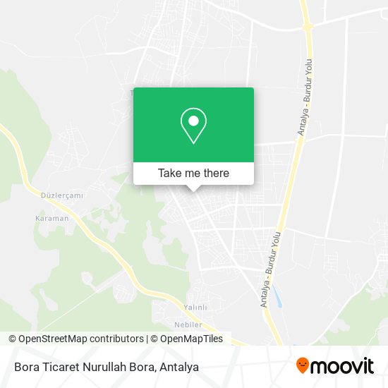 Bora Ticaret Nurullah Bora map