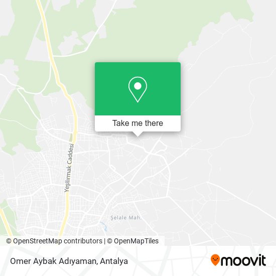 Omer Aybak Adıyaman map