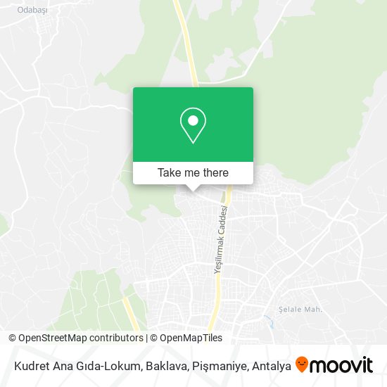 Kudret Ana Gıda-Lokum, Baklava, Pişmaniye map