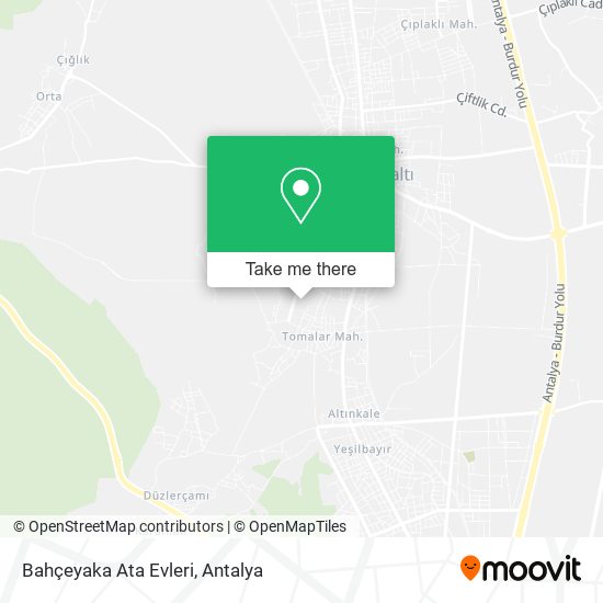 Bahçeyaka Ata Evleri map