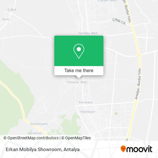 Erkan Mobilya Showroom map