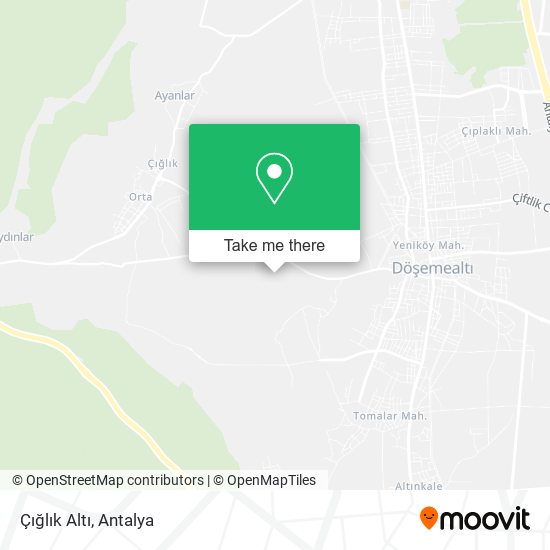 Çığlık Altı map