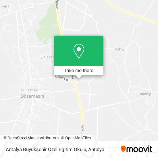 Antalya Büyükşehir Özel Eğitim Okulu map
