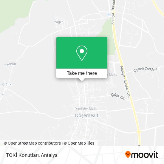 TOKİ Konutları map