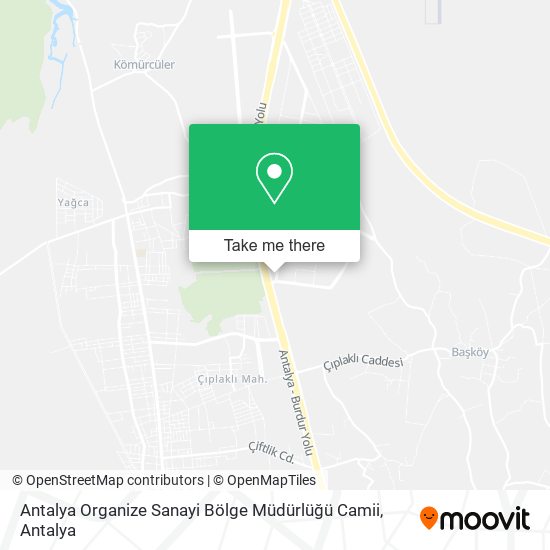 Antalya Organize Sanayi Bölge Müdürlüğü Camii map