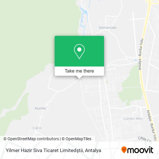 Yilmer Hazir Siva Ticaret Limitedştii map