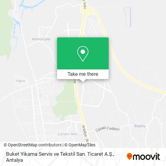 Buket Yikama Servis ve Tekstil San. Ticaret A.Ş. map