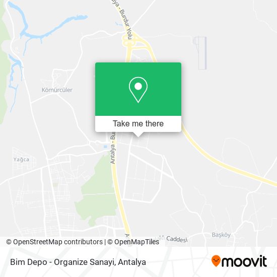 Bim Depo - Organize Sanayi map