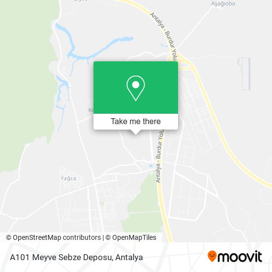 A101 Meyve Sebze Deposu map