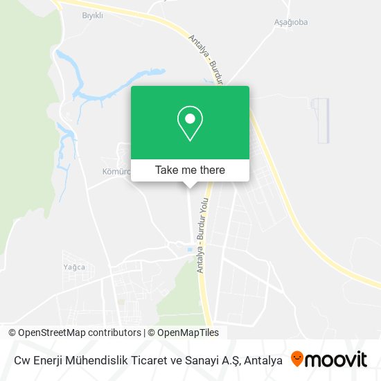 Cw Enerji Mühendislik Ticaret ve Sanayi A.Ş map