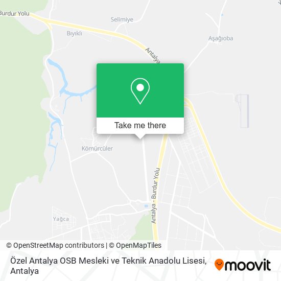Özel Antalya OSB Mesleki ve Teknik Anadolu Lisesi map