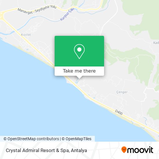 Crystal Admiral Resort & Spa map