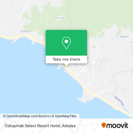 Özkaymak Select Resort Hotel map