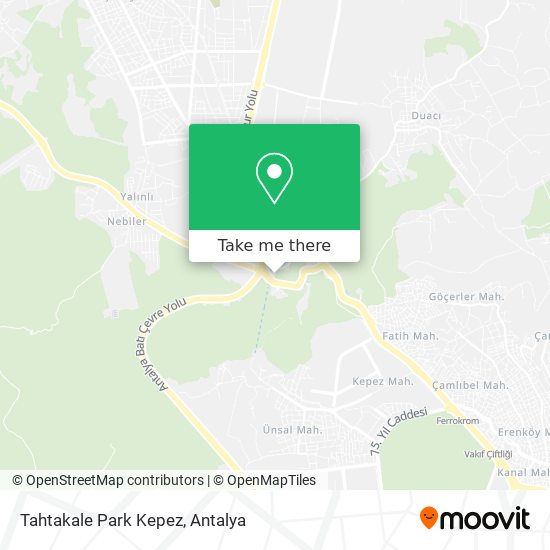 Tahtakale Park Kepez map