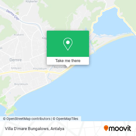 Villa D'mare Bungalows map