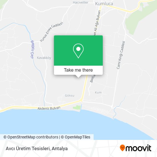 Avcı Üretim Tesisleri map