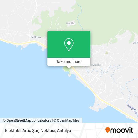 Elektrikli Araç Şarj Noktası map