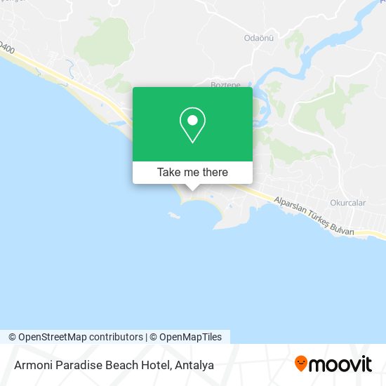 Armoni Paradise Beach Hotel map