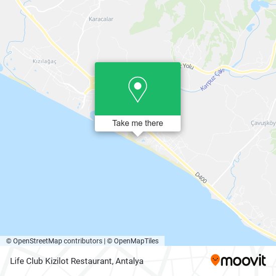 Life Club Kizilot Restaurant map
