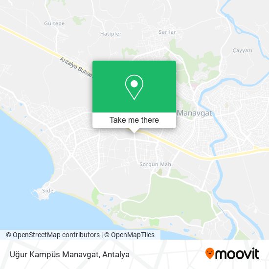 Uğur Kampüs Manavgat map