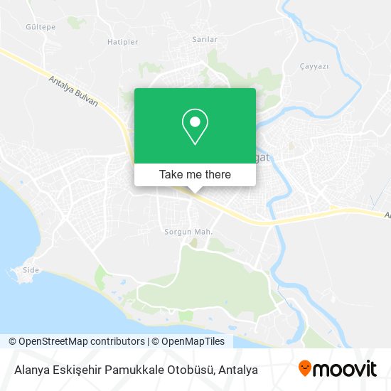 Alanya Eskişehir Pamukkale Otobüsü map