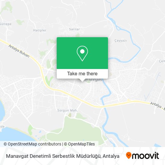 Manavgat Denetimli Serbestlik Müdürlüğü map