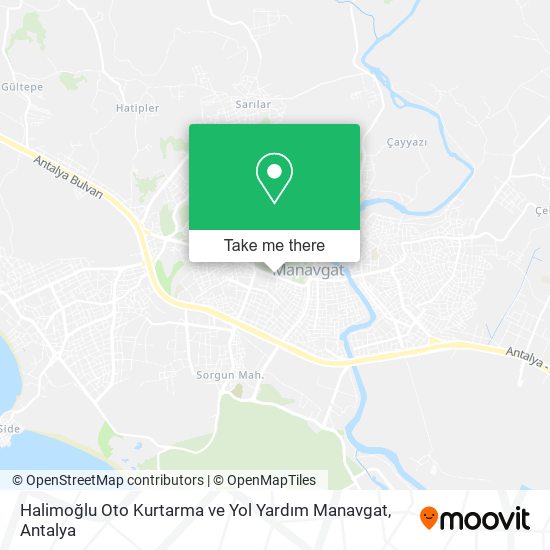 Halimoğlu Oto Kurtarma ve Yol Yardım Manavgat map
