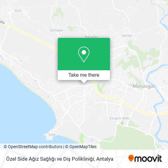 Özel Side Ağız Sağlığı ve Diş Polikliniği map