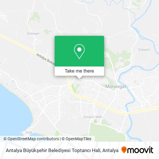Antalya Büyükşehir Belediyesi Toptancı Hali map