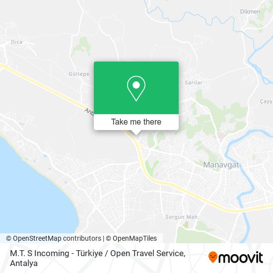 M.T. S Incoming - Türkiye / Open Travel Service map