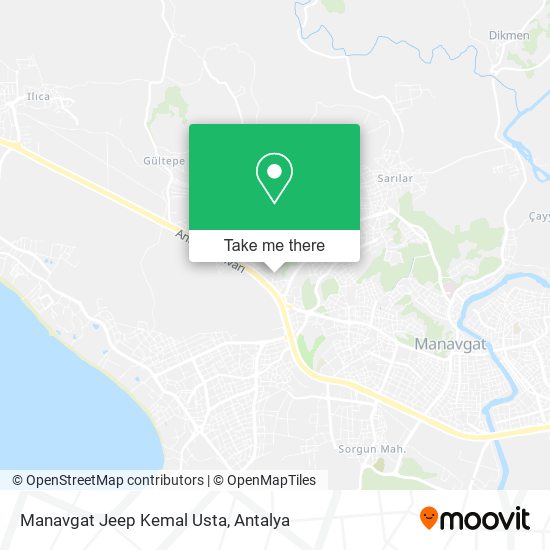 Manavgat Jeep Kemal Usta map