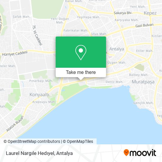 Laurel Nargıle Hedıyel map