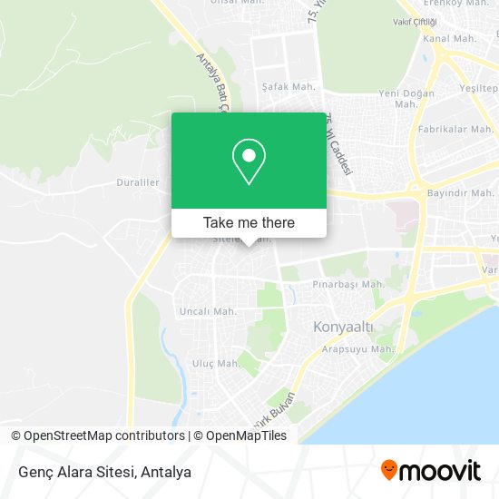 Genç Alara Sitesi map