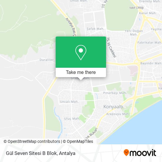 Gül Seven Sitesi B Blok map