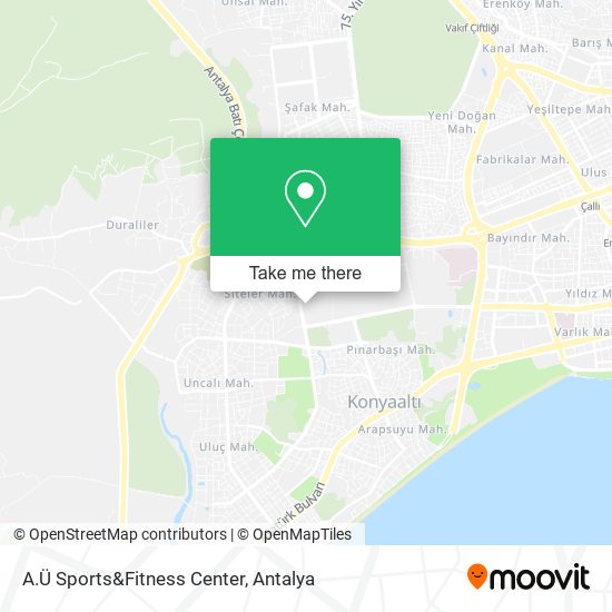 A.Ü Sports&Fitness Center map