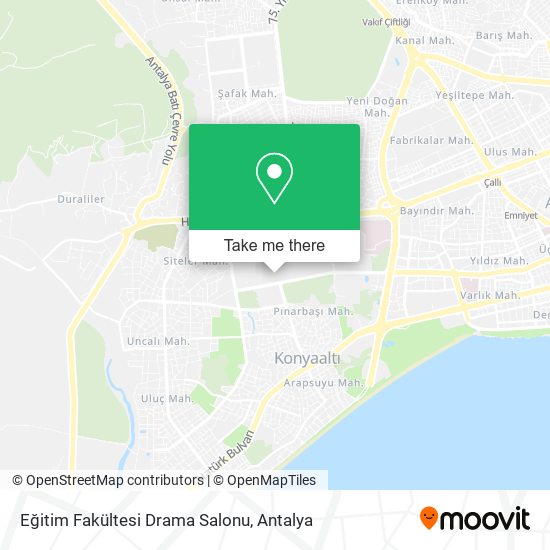 Eğitim Fakültesi Drama Salonu map