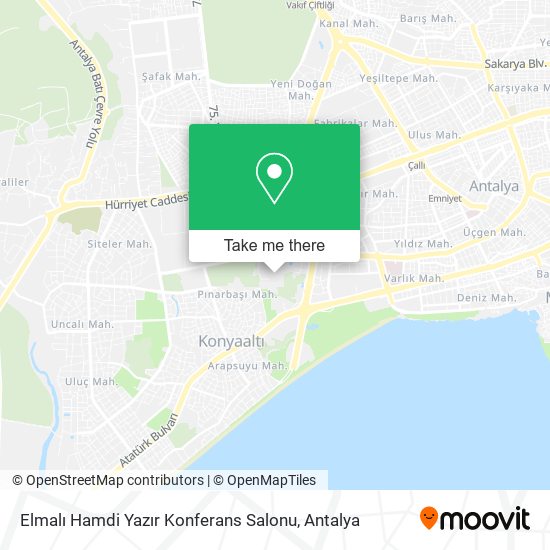 Elmalı Hamdi Yazır Konferans Salonu map