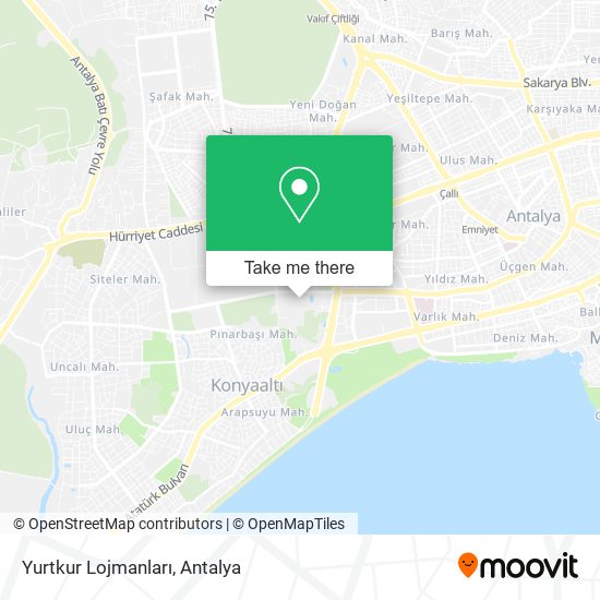 Yurtkur Lojmanları map