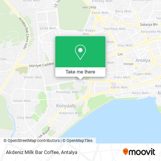 Akdeniz Milk Bar Coffee map