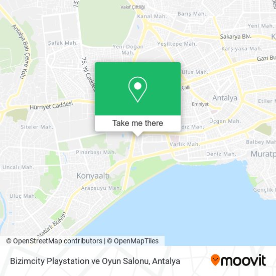 Bizimcity Playstation ve Oyun Salonu map