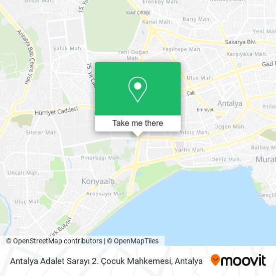 Antalya Adalet Sarayı 2. Çocuk Mahkemesi map