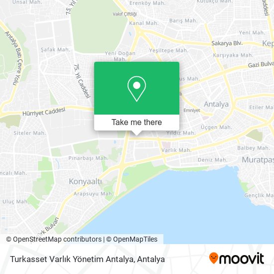 Turkasset Varlık Yönetim Antalya map