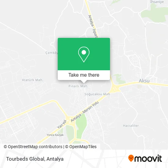 Tourbeds Global map