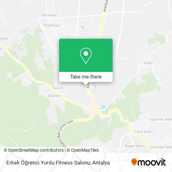 Erkek Öğrenci Yurdu Fitness Salonu map